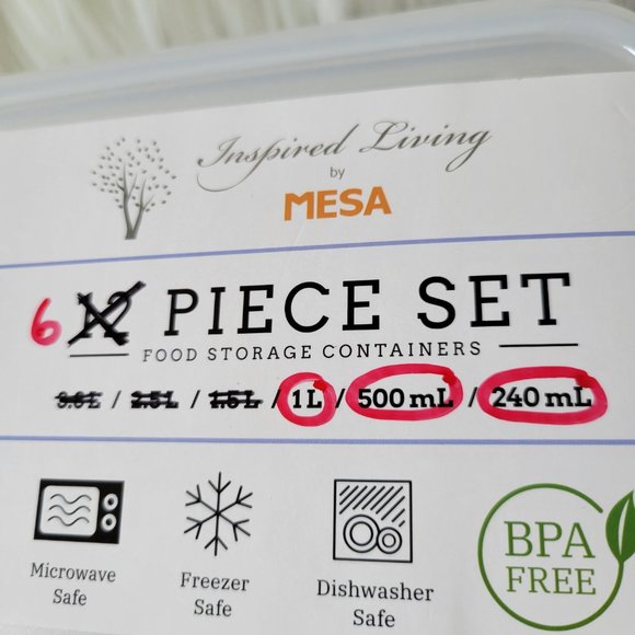 MESA Food Storage Container Set - Picture 2 of 7